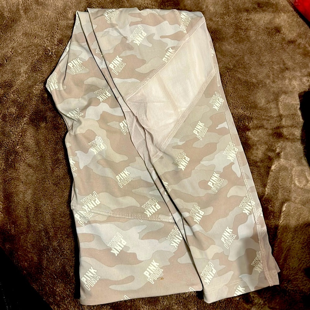 Pink leggings. Fabric spandex